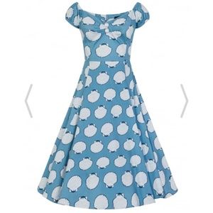 Collectif Mainline Dolores Seashell Doll Dress UK8